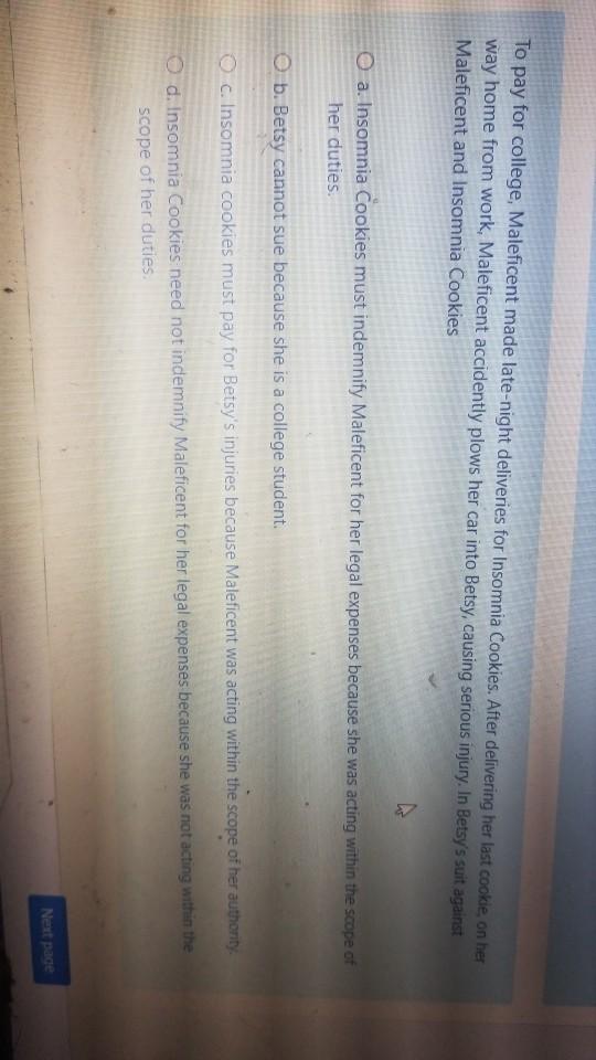 To pay for college, Maleficent made late-night