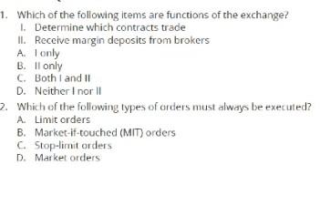 3. An investor enters into a short position in a