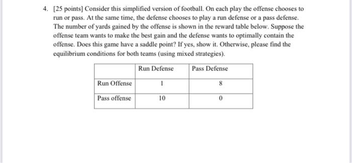 4. [25 points) Consider this simplified version