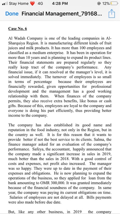 Question No. 8 Using the same information of