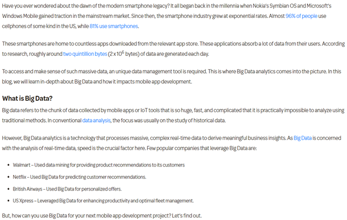 Given below is an example of online technical