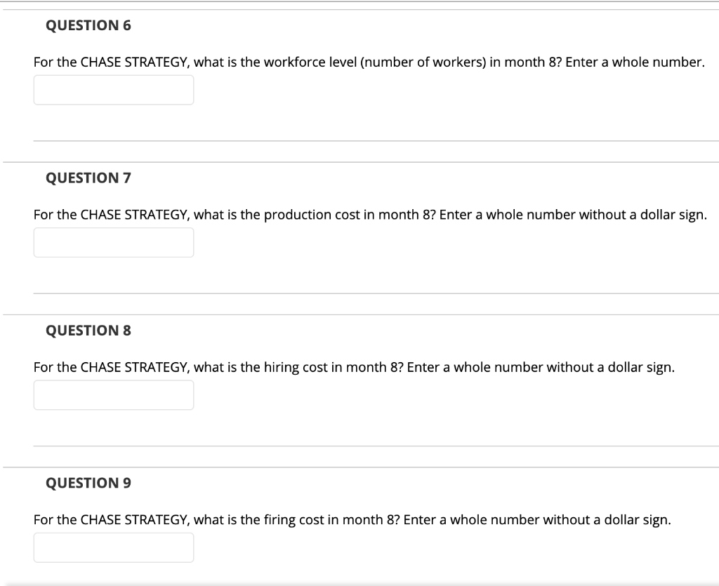 QUESTION 1 Based on the parameter values and