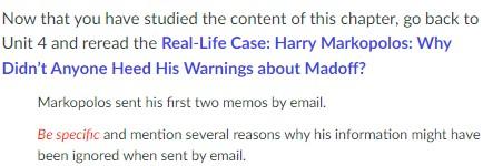 Now that you have studied the content of this