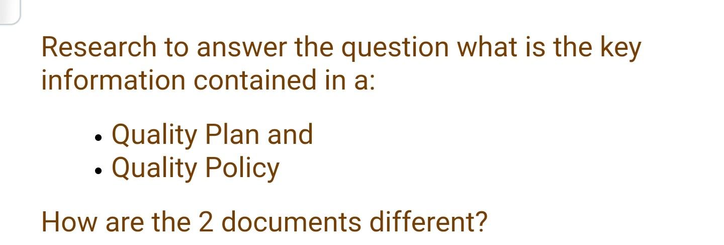 Research to answer the question what is the key