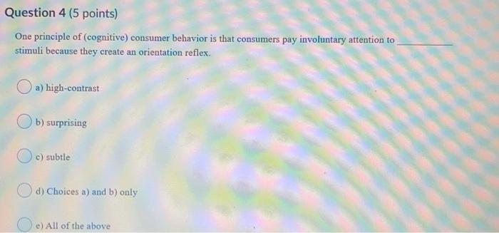 Question 3 (5 points) Advertising on the internet