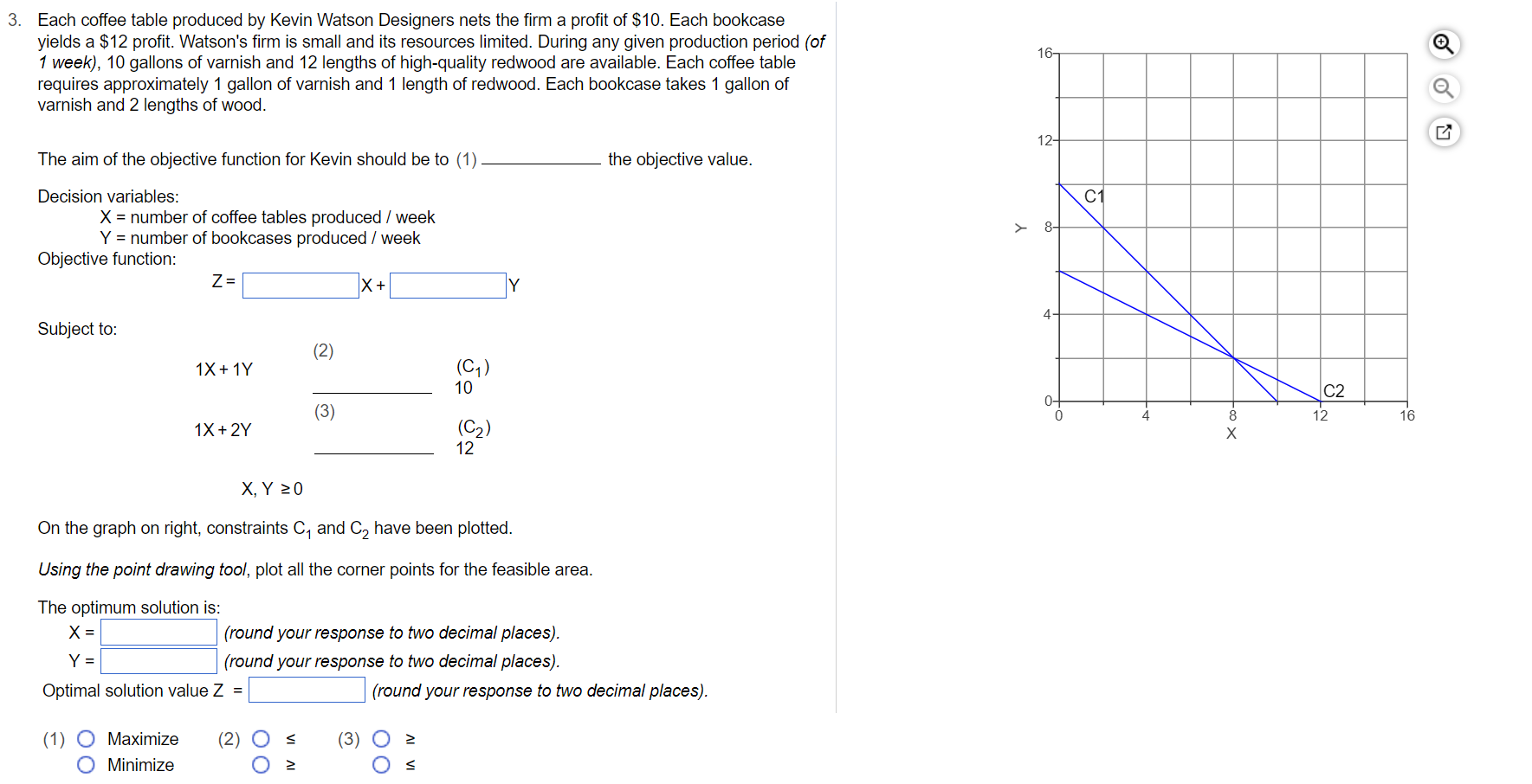 Each coffee table produced by Kevin Watson