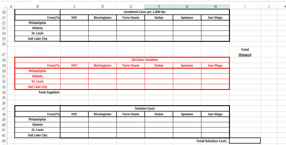 Please answer it in Excel file and show the use