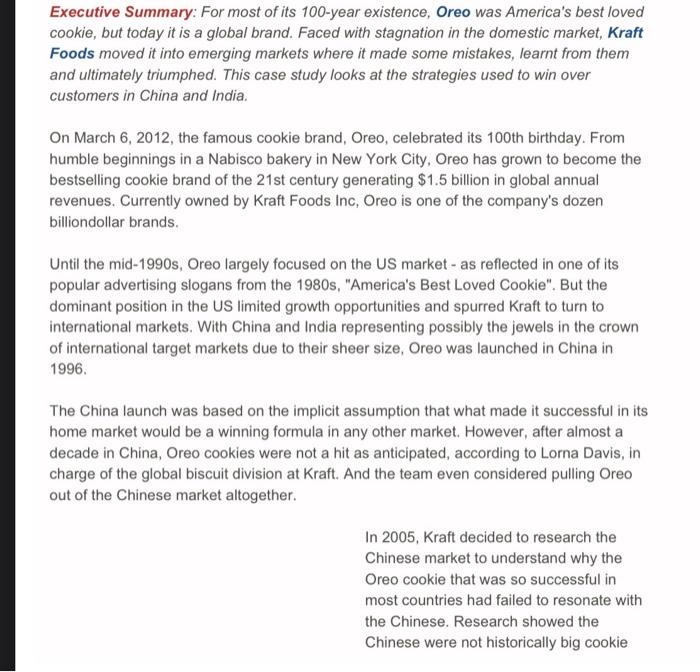 1. What key cultural and consumer marketing