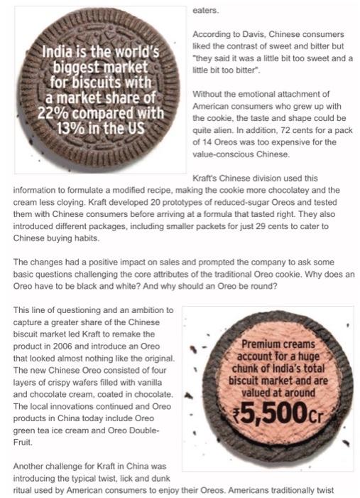 1. What key cultural and consumer marketing