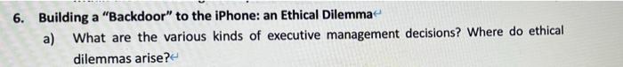 6. Building a "Backdoor" to the iPhone: an