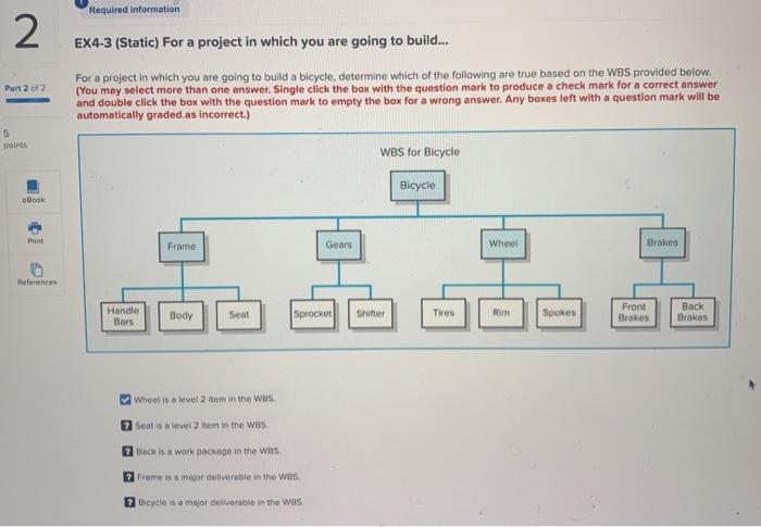 Required information 2 EX4-3 (Static) For a