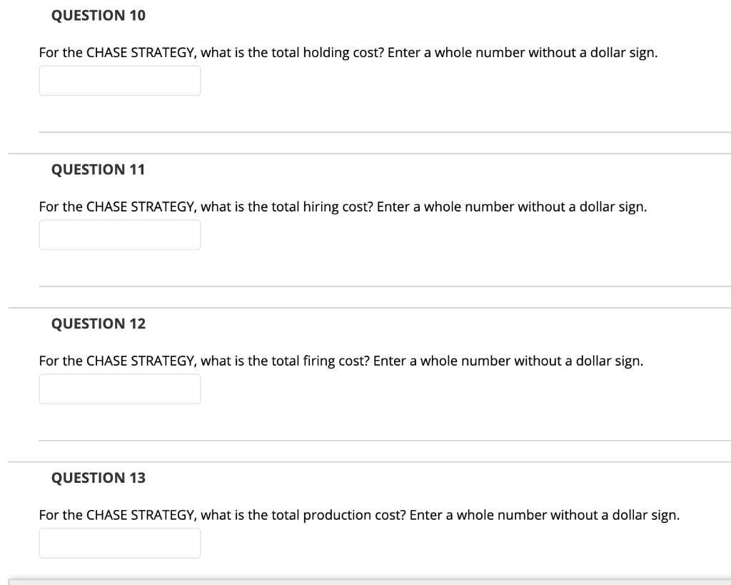 QUESTION 1 Based on the parameter values and