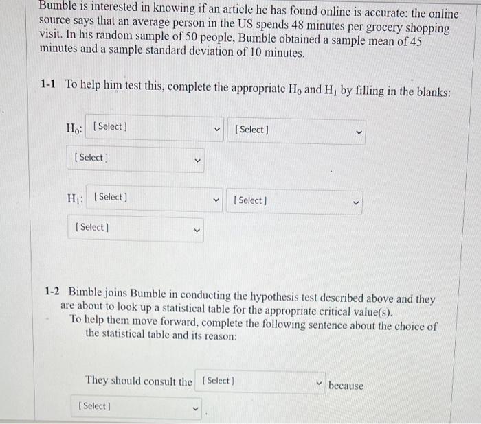 Bumble is interested in knowing if an article he