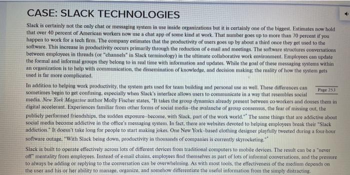 CASE: SLACK TECHNOLOGIES Slack is certainly not