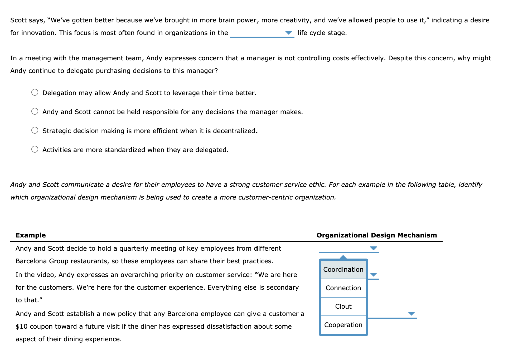 Please answer all 5 questions. Scott says,
