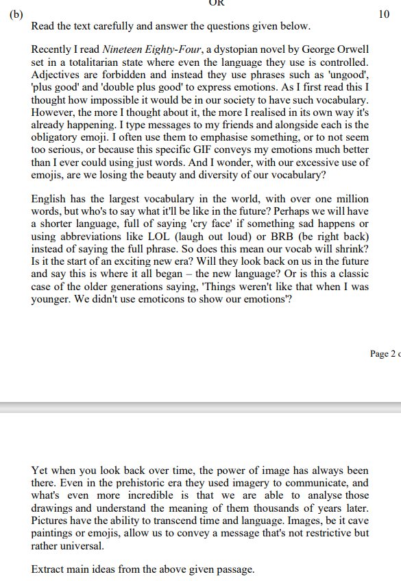 pls give answer in 20 min pls (b) 10 Read the