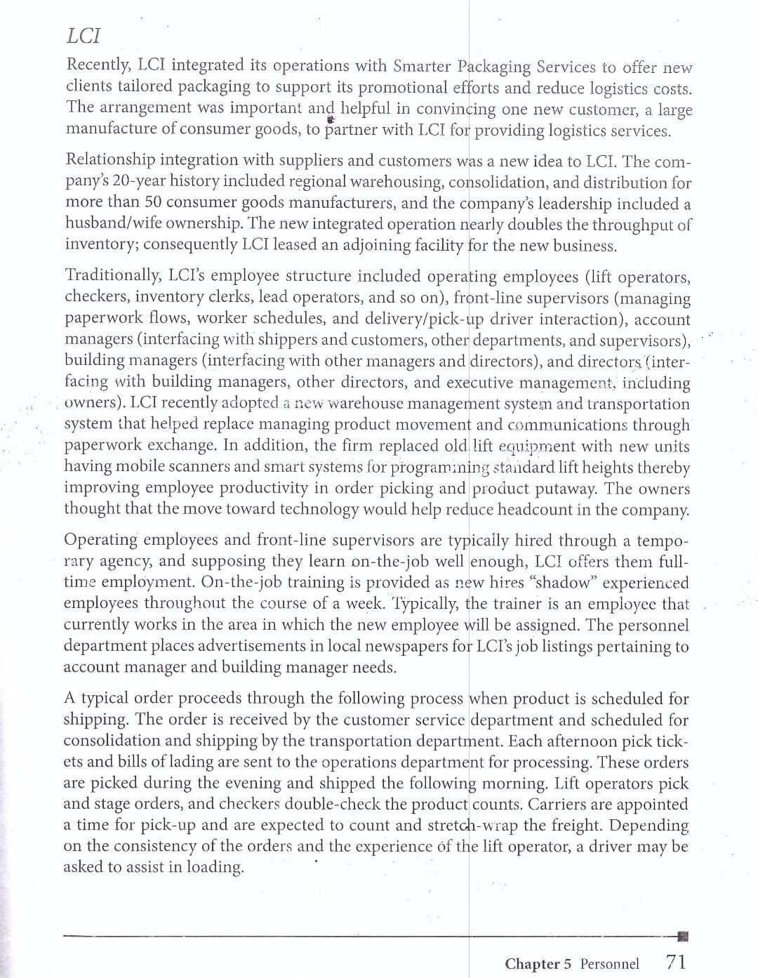 I need the solution part of the situation in this