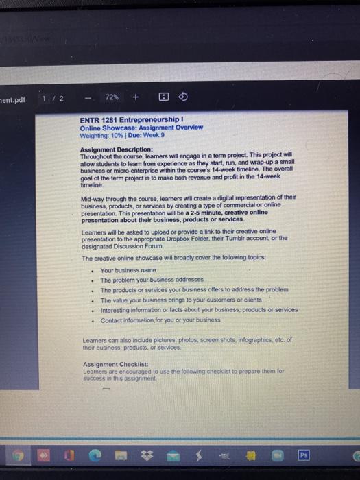 hent.pdf 1 / 2 72% ENTR 1281 Entrepreneurship