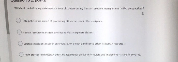 Which of the following statements is true of