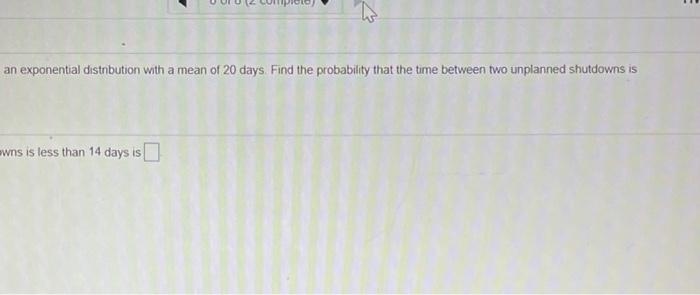 6.5.50 The time between unplanned shutdowns of a