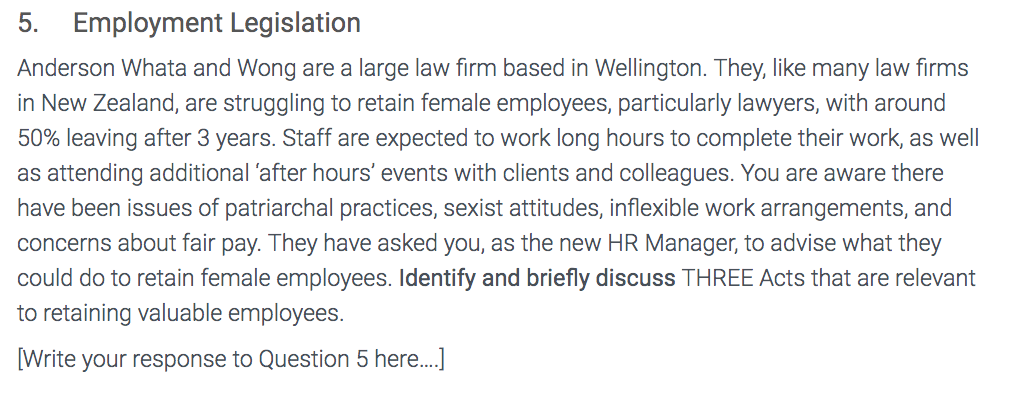 5. Employment Legislation Anderson Whata and Wong