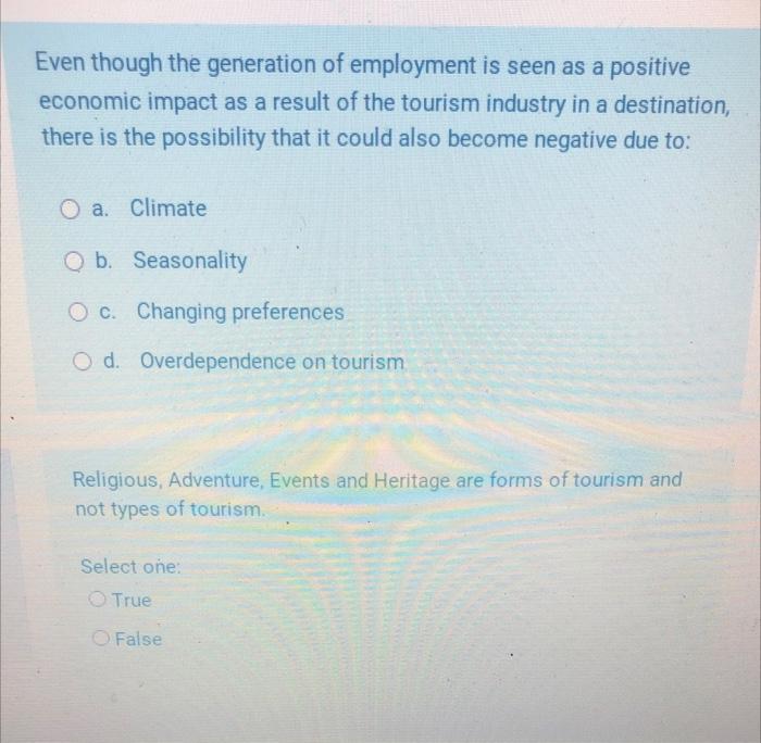 answer Even though the generation of employment