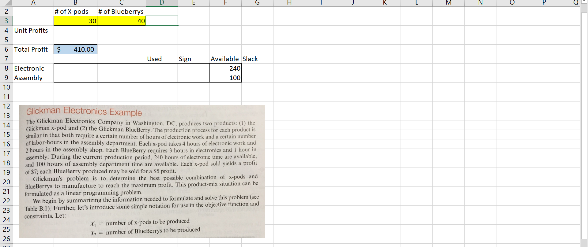 . E F G H M N. O B # of X-pods # of Blueberrys 30