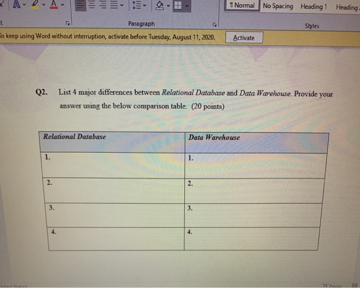 1 Normal No Spacing Heading 1 Heading + Styles