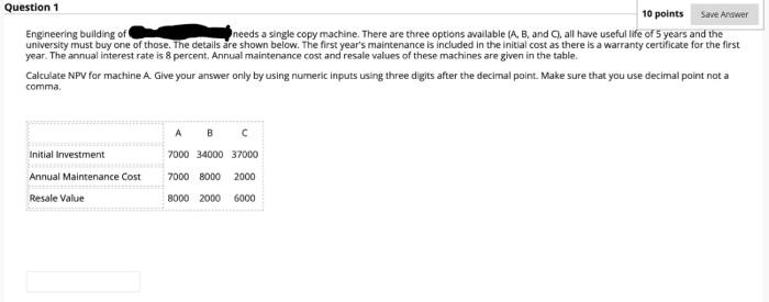 Save Answer Question 1 10 points Engineering