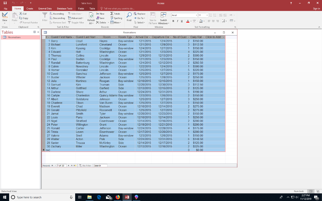 In this exercise, you will use database to
