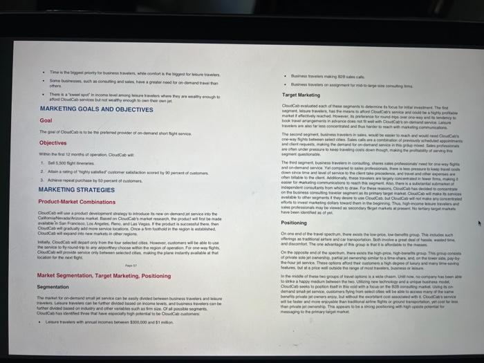APPENDIX CLOUDCAB SMALL JET TAXI SERVICE