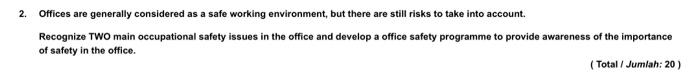 Please help me with this question. 2. Offices are