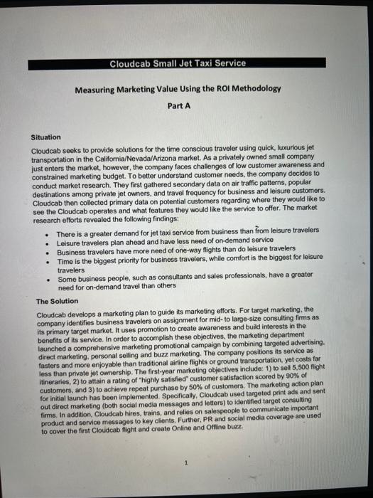 APPENDIX CLOUDCAB SMALL JET TAXI SERVICE