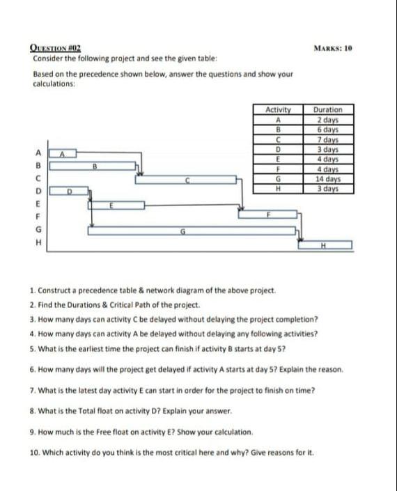 kindly solve the whole question Marks: 10