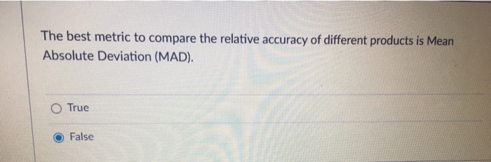 True Bias is often present in demand plans