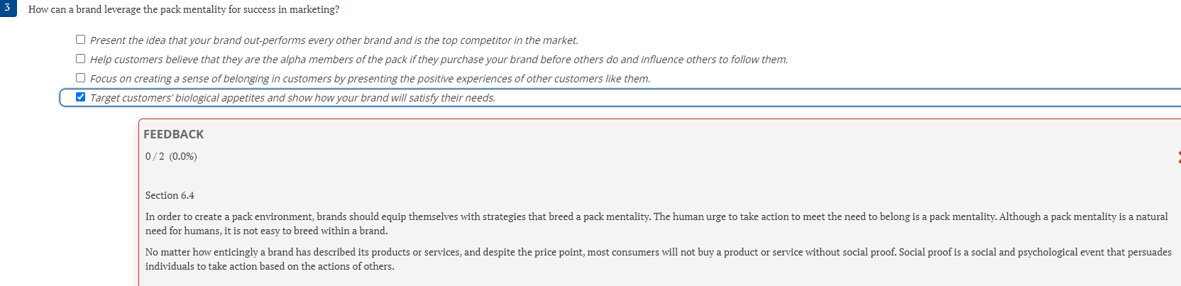 3 How can a brand leverage the pack mentality for