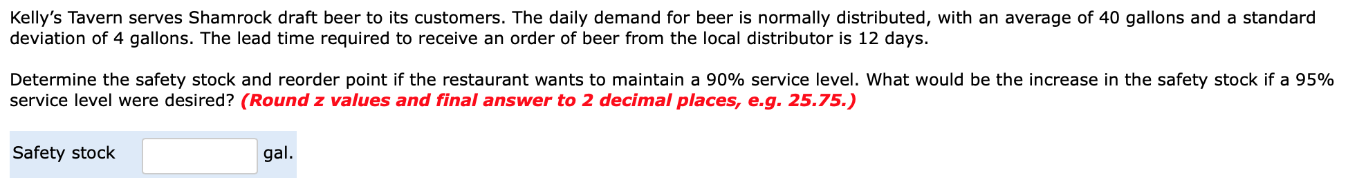 Kelly's Tavern serves Shamrock draft beer to its