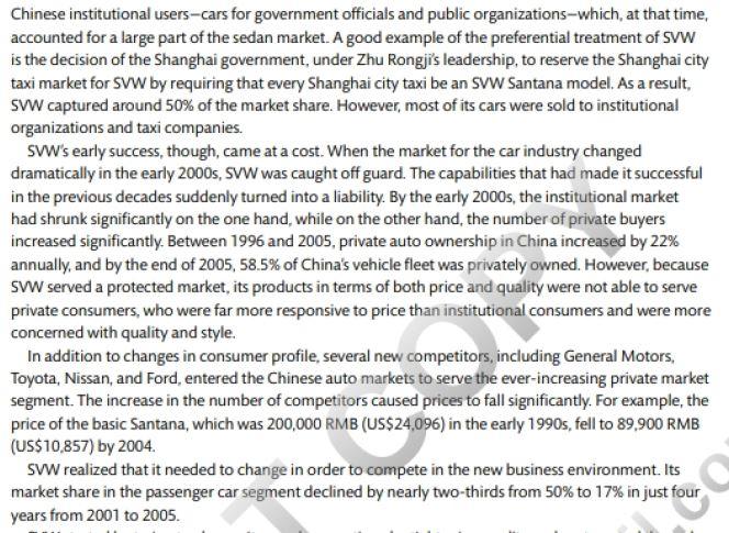 Global management of change Questions: describe