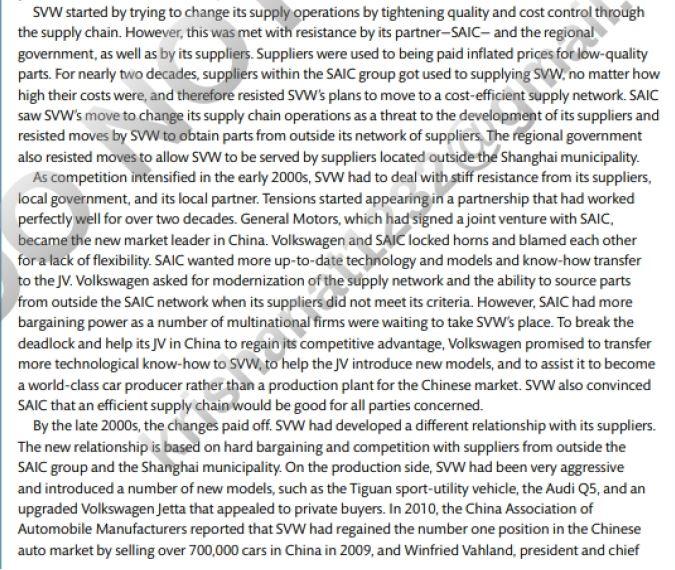 Global management of change Questions: describe