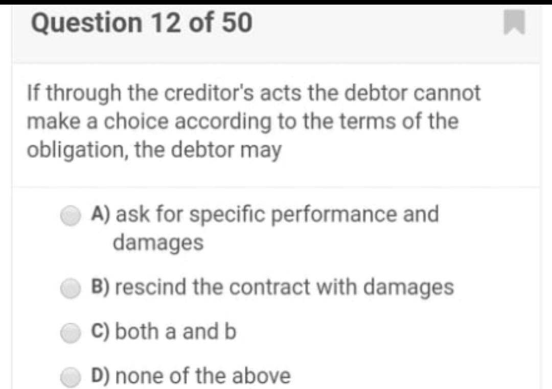 answer all questions Question 12 of 50 If through