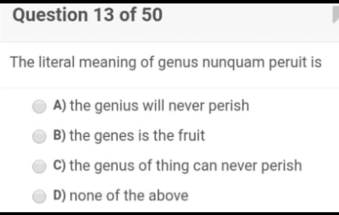 answer all questions Question 12 of 50 If through