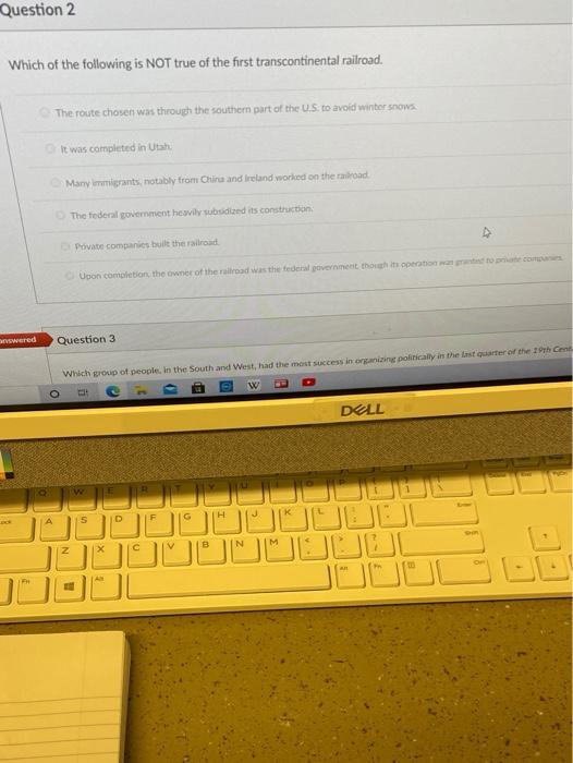 Question 2 Which of the following is NOT true of