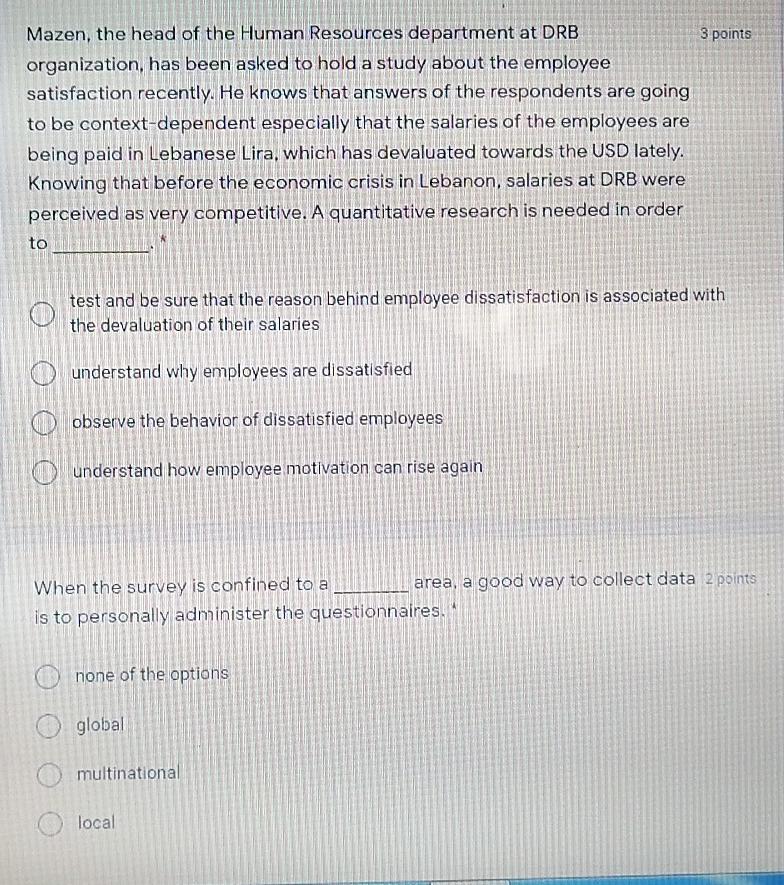 Mazen, the head of the Human Resources department