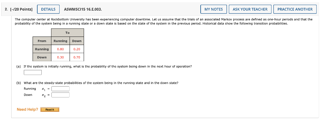 Hi! Please signify ALL answers legibly so I can