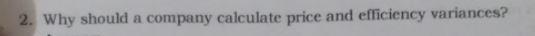 2. Why should a company calculate price and