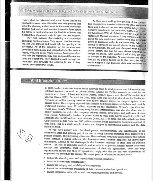 The first page is the reading section that I need