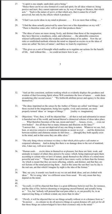 Make reading notes on Berkley's Principles 27- 47