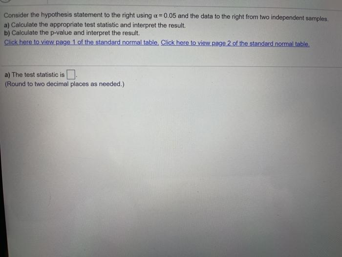 Consider the hypothesis statement to the right