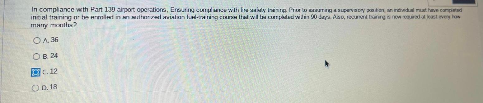Option c is incorrect, answer, and explanation,