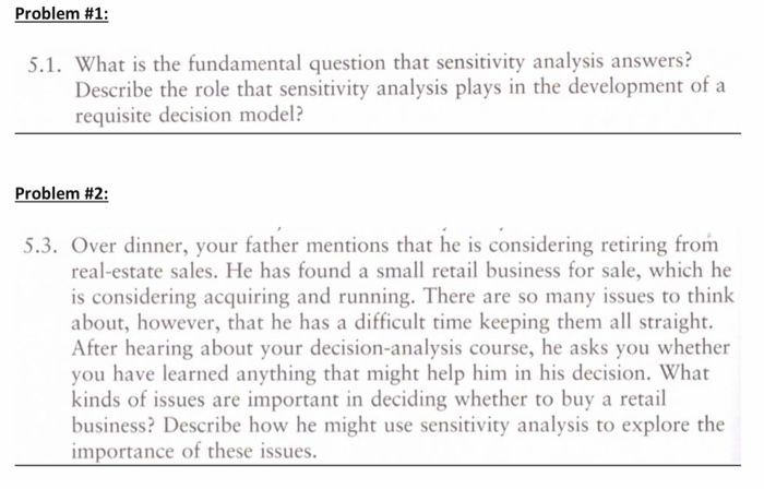 Problem #1: 5.1. What is the fundamental question